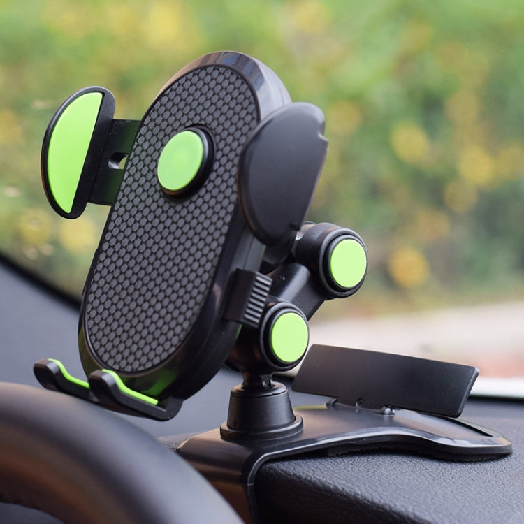 Car Dashboard Chuck Navigation Bracket Parking Number Plate(Black)