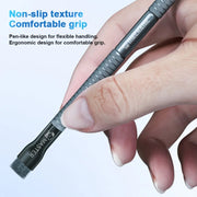 MECHANIC Cell Phone Motherboard Chip Degumming Brush PCB De-Tin Cleaning Cylinder Long Handle Brush, Style: Double-ended Sideburns+Steel Wire