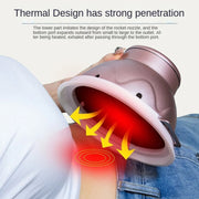 Portable Moxibustion Box Waist Abdomen Moxibustion Equipment(Pink)