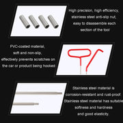 Car Air Bag Wedge Pump Audio Disassembly Repair Kit(13pcs/set Red)