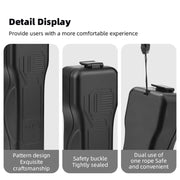 For DJI OSMO POCKET 3 BRDRC Water-resistant Storage Box Protective Shell  With Lanyard(Black)