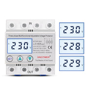 SINOTIMER STVP-932 40A 3-phase 380V LCD Self-resetting Adjustable Surge Voltage Protector