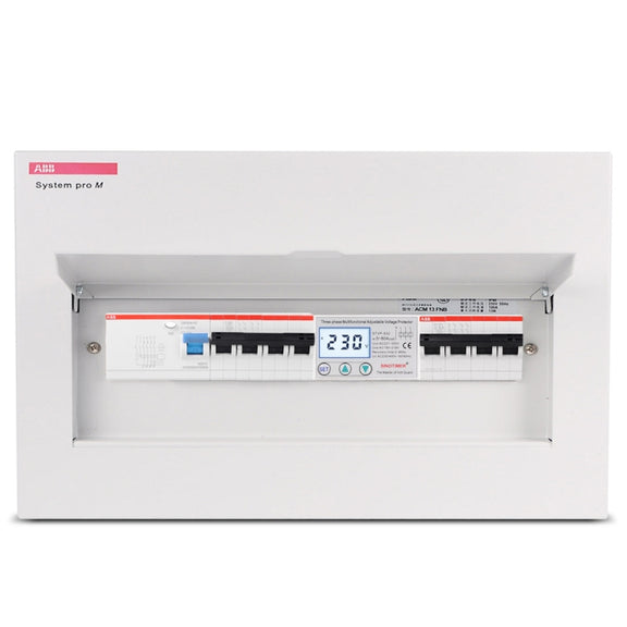 SINOTIMER STVP-932 63A 3-phase 380V LCD Self-resetting Adjustable Surge Voltage Protector