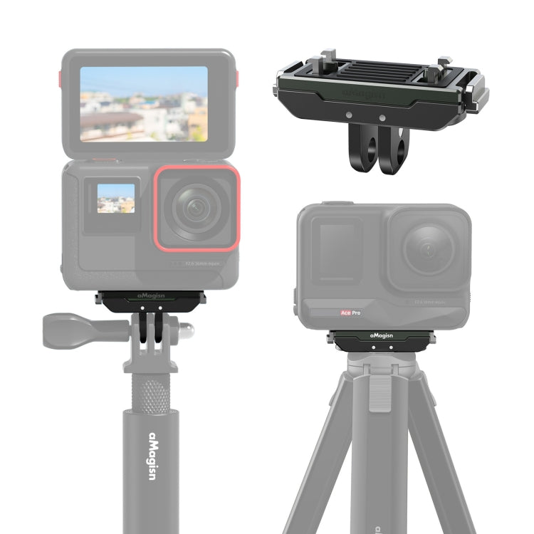 For Insta360 Ace / Ace Pro / X5 aMagisn Metal Magnetic Quick Release Sports Camera Accessories