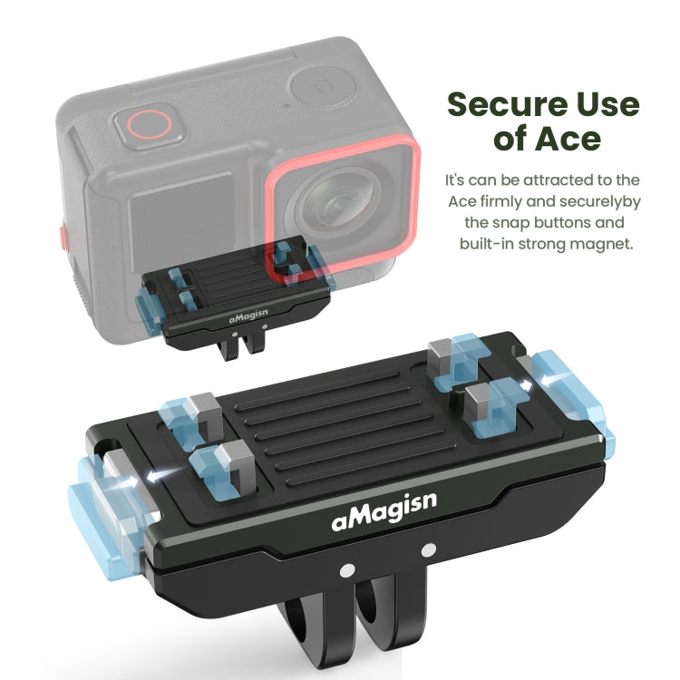 For Insta360 Ace / Ace Pro / X5 aMagisn Metal Magnetic Quick Release Sports Camera Accessories