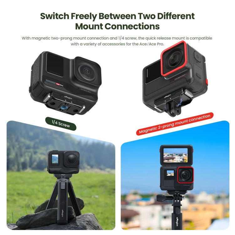 For Insta360 Ace / Ace Pro / X5 aMagisn Metal Magnetic Quick Release Sports Camera Accessories