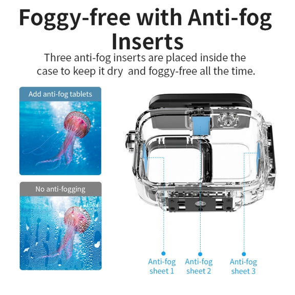 For Insta360 Ace aMagisn Horizontal and Vertical Shooting Dive Shell 60m Water-resistant Shell Accessories