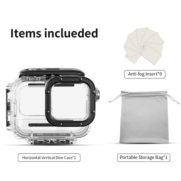 For Insta360 Ace aMagisn Horizontal and Vertical Shooting Dive Shell 60m Water-resistant Shell Accessories