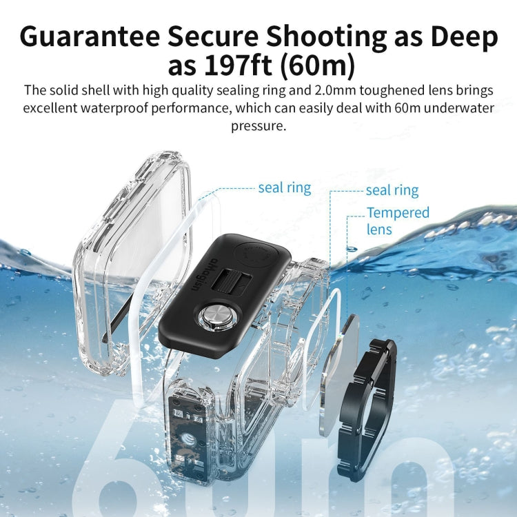 For Insta360 Ace aMagisn Horizontal and Vertical Shooting Dive Shell 60m Water-resistant Shell Accessories