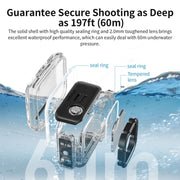 For Insta360 Ace aMagisn Horizontal and Vertical Shooting Dive Shell 60m Water-resistant Shell Accessories