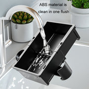 Car Seat Armrest Storage Box Adjustable Tissue Box(Black+Cover Plate)
