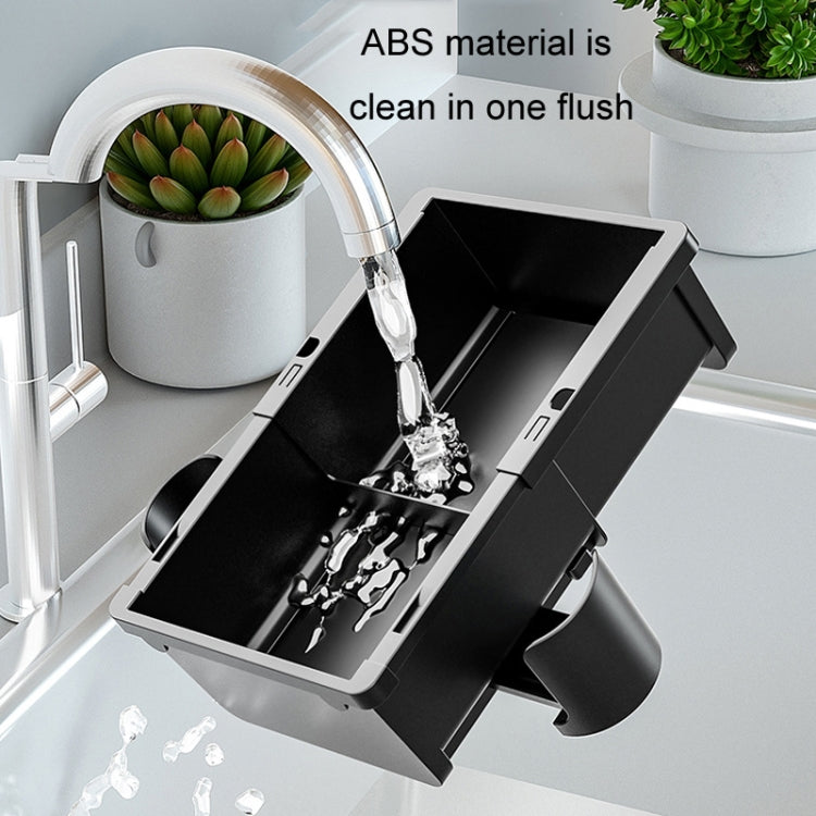Car Seat Armrest Storage Box Adjustable Tissue Box(Black+Cover Plate)