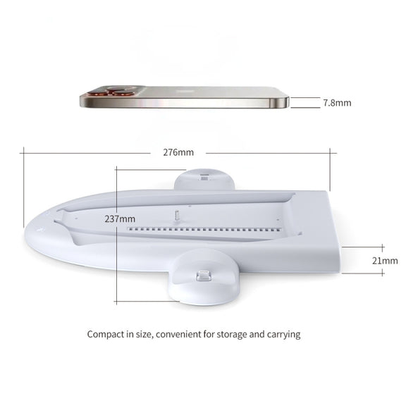 For PS5 Slim Console DOBE Multifunctional Charging Base with RGB Light