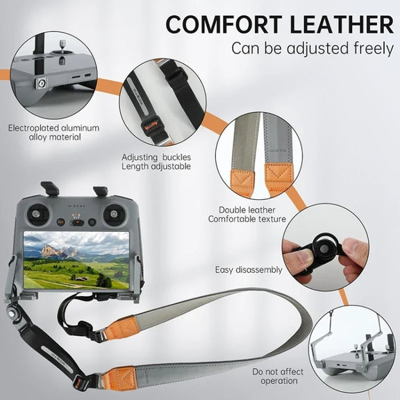 For DJI RC/ RC 2 Drone Remote Control RCSTQ Balance Strap System Lanyard(Gray)