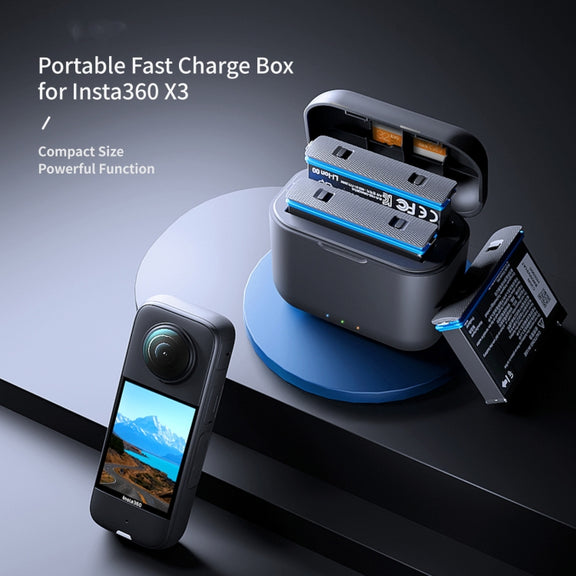 For Insta360 X3 aMagisn Battery Fast Charging Box