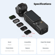 For DJI Osmo Pocket 3 aMagisn HD Double Sided Coated Filters Sports Camera Protective Goggles, Style: CPL