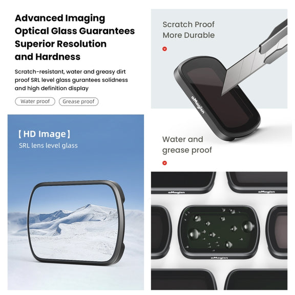 For DJI Osmo Pocket 3 aMagisn HD Double Sided Coated Filters Sports Camera Protective Goggles, Style: CPL