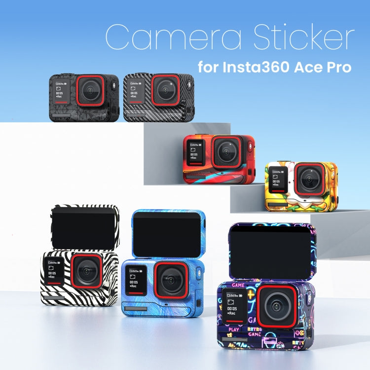 For Insta360 Ace Pro aMagisn Body Sticker Sports Camera Accessories(Neon)