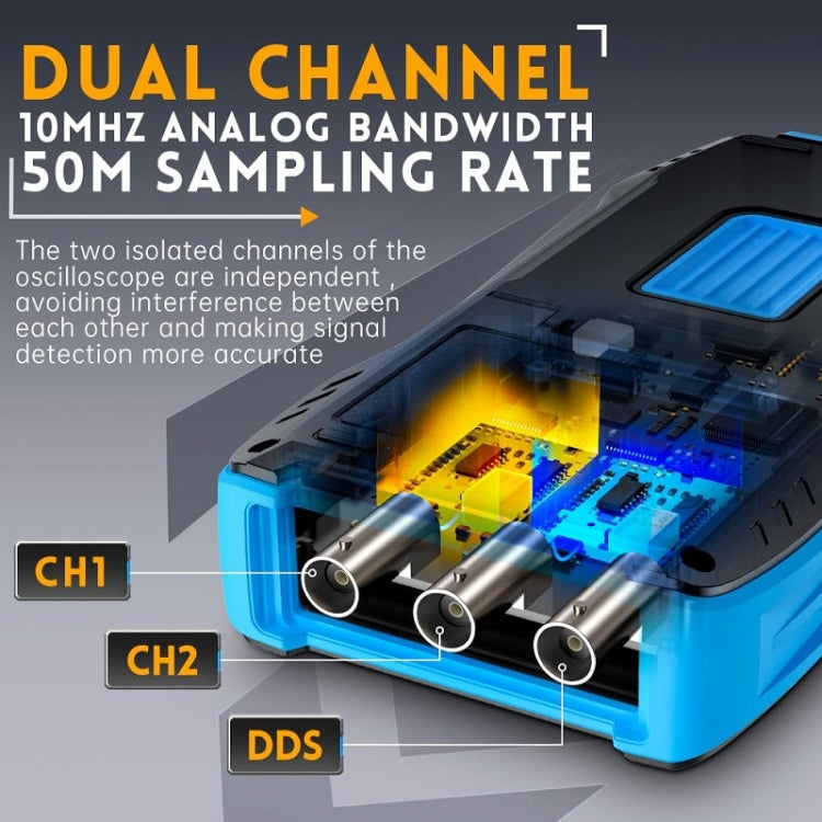 FNIRSI 3 In 1 Handheld Digital Oscilloscope Dual-Channel Multimeter, Specification: Upgrade