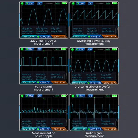 FNIRSI 3 In 1 Handheld Digital Oscilloscope Dual-Channel Multimeter, Specification: Standard