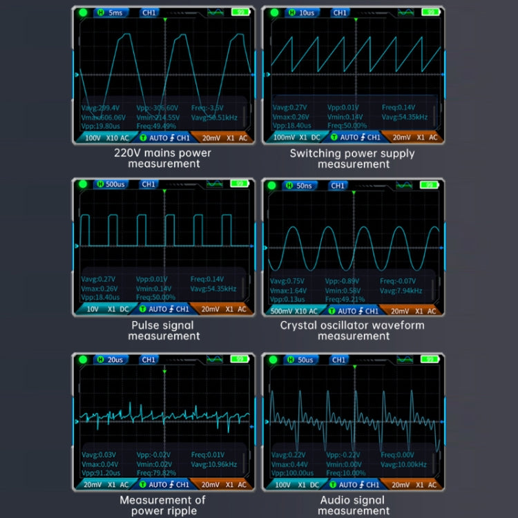 FNIRSI 3 In 1 Handheld Digital Oscilloscope Dual-Channel Multimeter, Specification: Standard