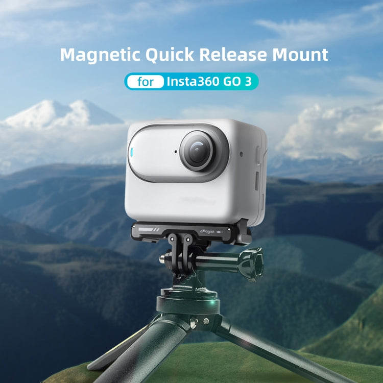 For Insta360 GO 3 / 3S aMagisn Magnetic Fast Disassembly Bottom Seat Bracket Sports Camera Accessories