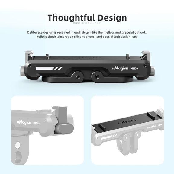 For Insta360 GO 3 / 3S aMagisn Magnetic Fast Disassembly Bottom Seat Bracket Sports Camera Accessories
