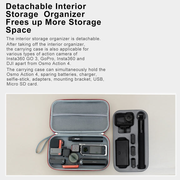 For DJI Osmo Action 4 aMagisn Medium Storage Pack Protection Movement Camera Accessories