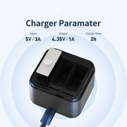 AMagisn Battery Charger Charging Seat For GoPro HERO12 Black /11 Black /10 Black /9 Black