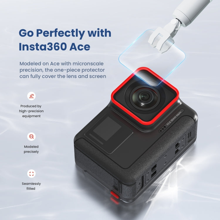 3 In 1 For Insta360 ACE aMagisn Tempered Film Protective Stickers Sports Camera Accessories