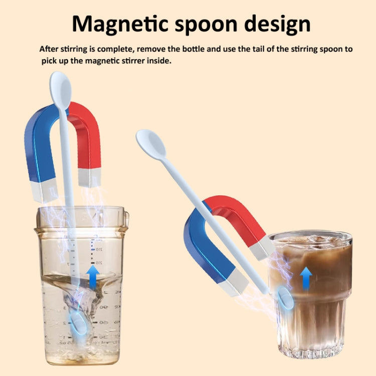 10000rpm/min Magnetic Levitation Electric Coffee Stirrer Milk Shaker Red Wine Decanter(Sky Blue)