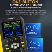 FNIRSI 2 In 1 Small Handheld Fluorescence Digital Dual-Channel Oscilloscope, US Plug(Yellow)