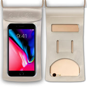 TPU Transparent Touch Screen Phone 30m Water-resistant Bag Outdoor Rafting Phone Case(Champagne)