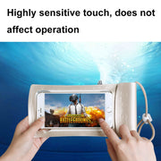 TPU Transparent Touch Screen Phone 30m Water-resistant Bag Outdoor Rafting Phone Case(Silver)