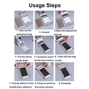 TPU Transparent Touch Screen Phone 30m Water-resistant Bag Outdoor Rafting Phone Case(Rose Gold)