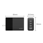 LKTOP 100W Gallium Nitride Fast Charger AC Adapter With 3 USB-C/Type-C+1 USB-A Port US Plug