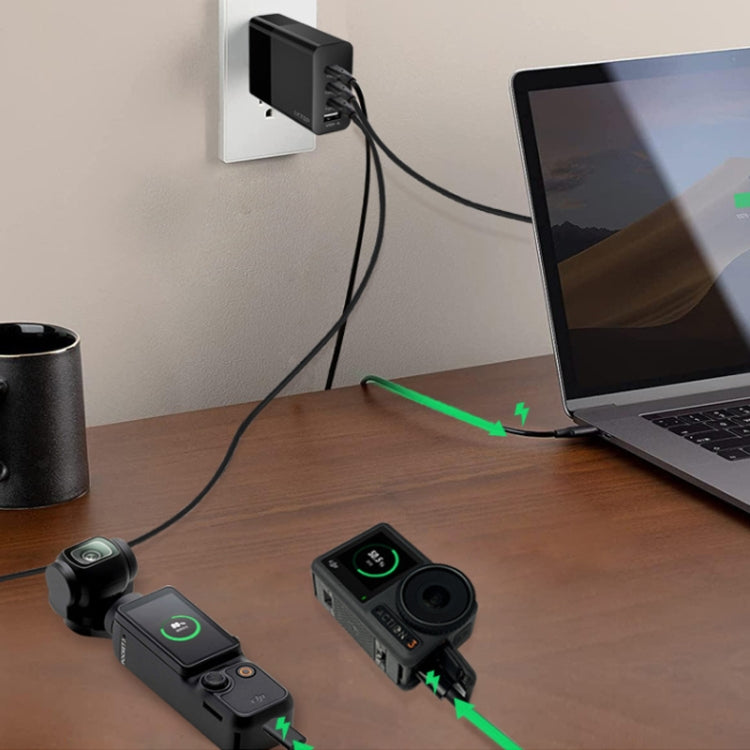LKTOP 100W Gallium Nitride Fast Charger AC Adapter With 3 USB-C/Type-C+1 USB-A Port US Plug