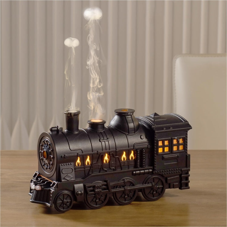 300ml Small Train Essential Oil Diffuser Humidifier With Remote Control UK Plug