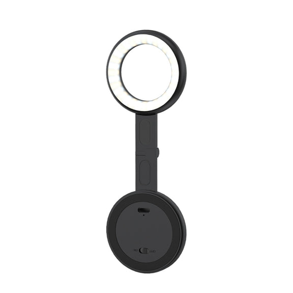 Cell Phone Magnetic Fill Light Portable Photo Pocket Lamp(Black)