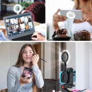 Cell Phone Magnetic Fill Light Portable Photo Pocket Lamp(White)
