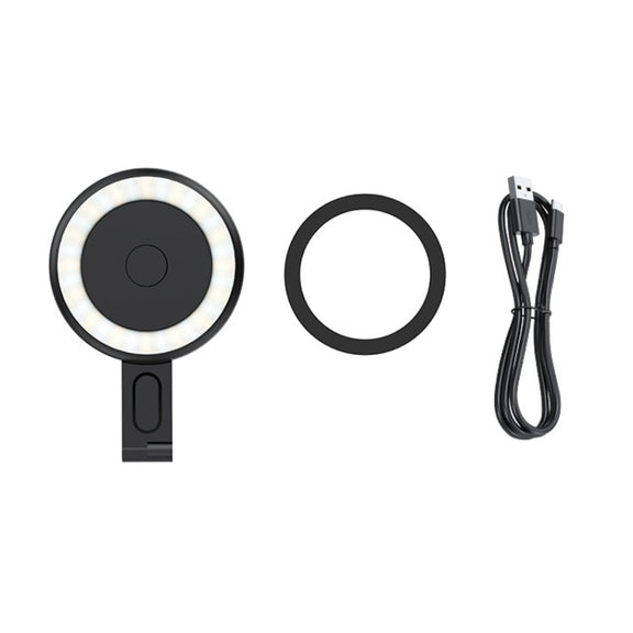 Cell Phone Magnetic Fill Light Portable Photo Pocket Lamp(White)