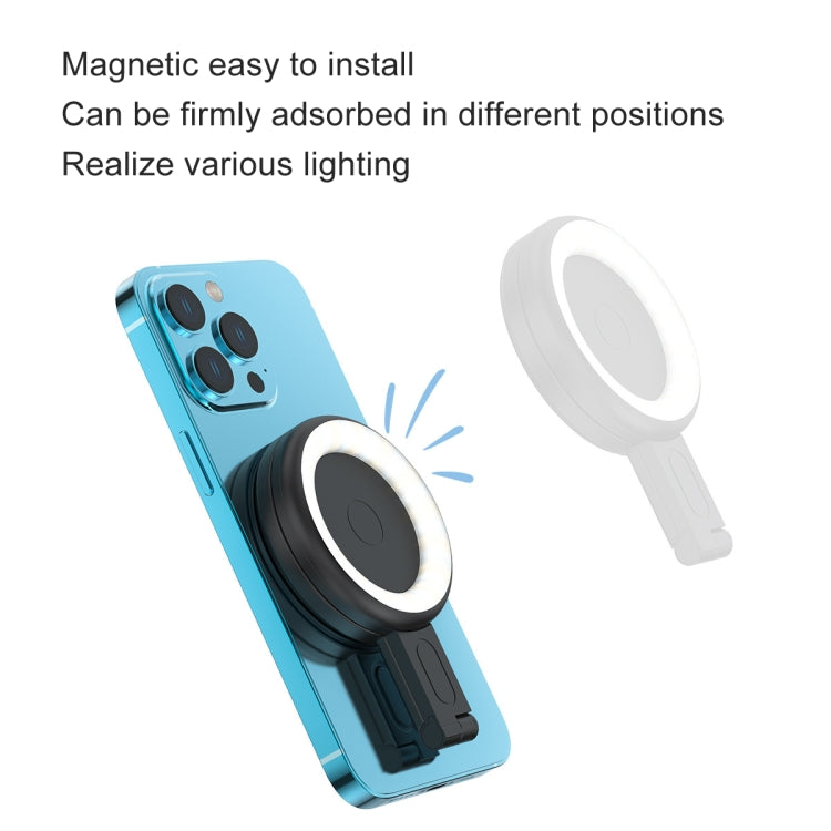 Cell Phone Magnetic Fill Light Portable Photo Pocket Lamp(White)