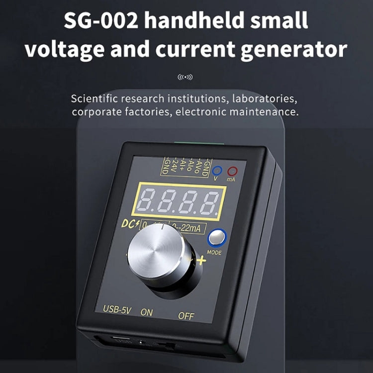 FNIRSI 0-12V/0-4-24mA Handheld Positive Negative Voltage Current Signal Generator(Without Battery)