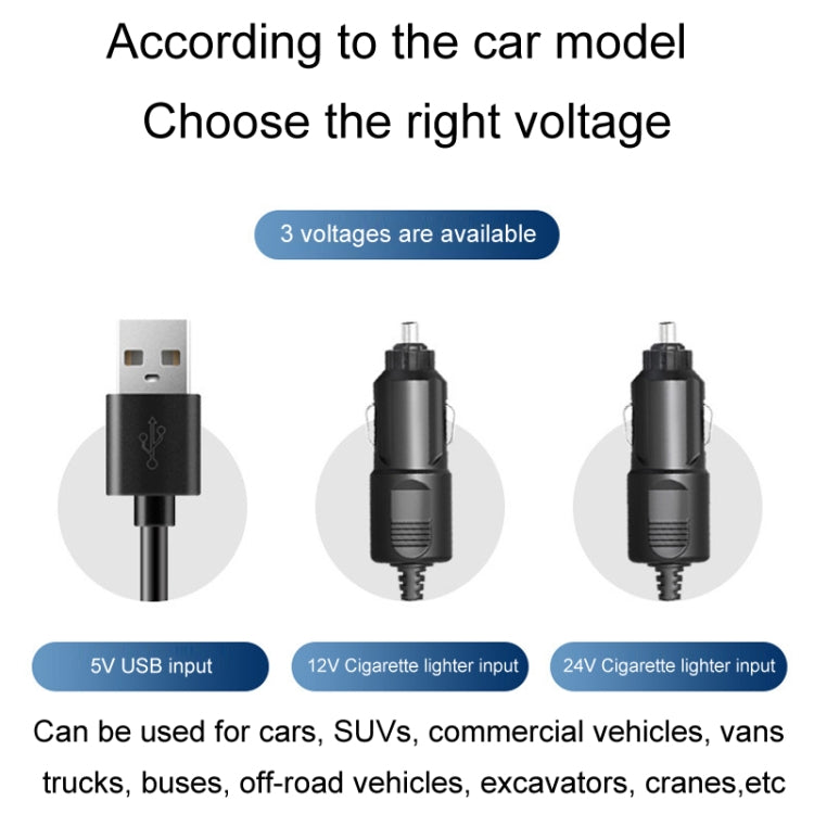SUITU Car Foldable Cooling Fan Automobile Summer Temperature Reduction Fan, Model: Single 5V USB Energized