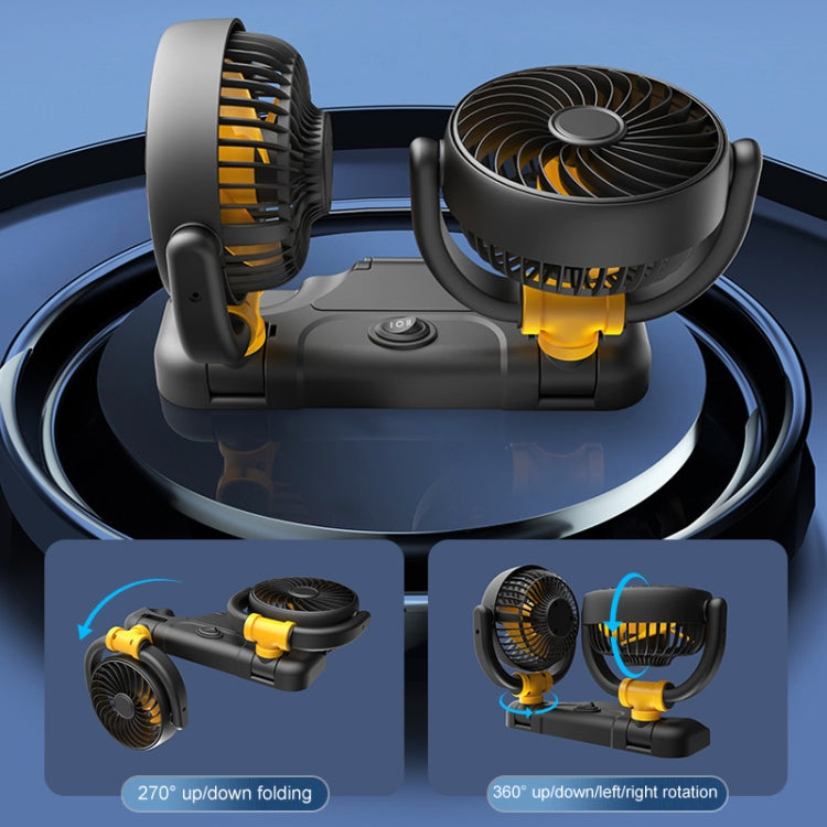 SUITU Car Foldable Cooling Fan Automobile Summer Temperature Reduction Fan, Model: Single 5V USB Energized