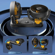 SUITU Car Foldable Cooling Fan Automobile Summer Temperature Reduction Fan, Model: Single 5V USB Energized