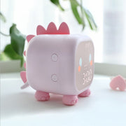 Dinosaur Kids Alarm Clock Electronic Clock Multifunctional Chime Small Alarm Clock(Green)