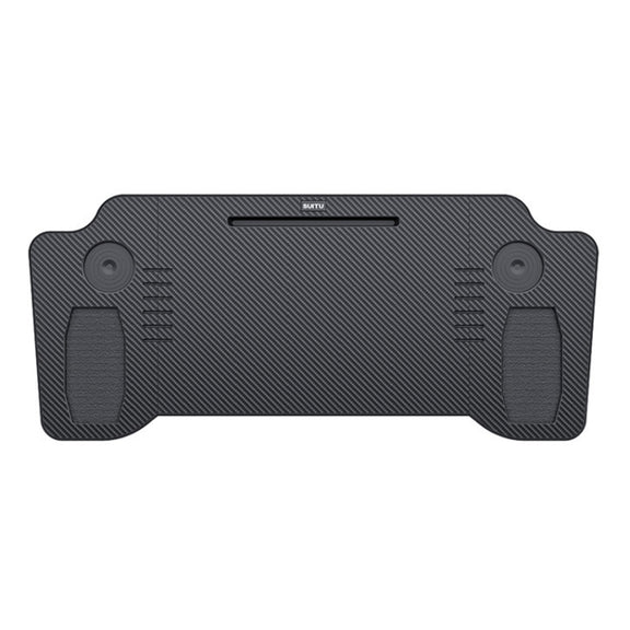 For Tesla Model Y/3 SUITU Car Center Folding Small Table Board Camping Dining Plate(Black Brown)