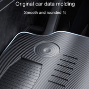 For Tesla Model Y/3 SUITU Car Center Folding Small Table Board Camping Dining Plate(Black Brown)