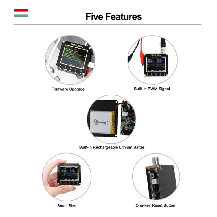 FNIRSI Handheld Small Teaching Maintenance Digital Oscilloscope, Specification: Standard Without Battery